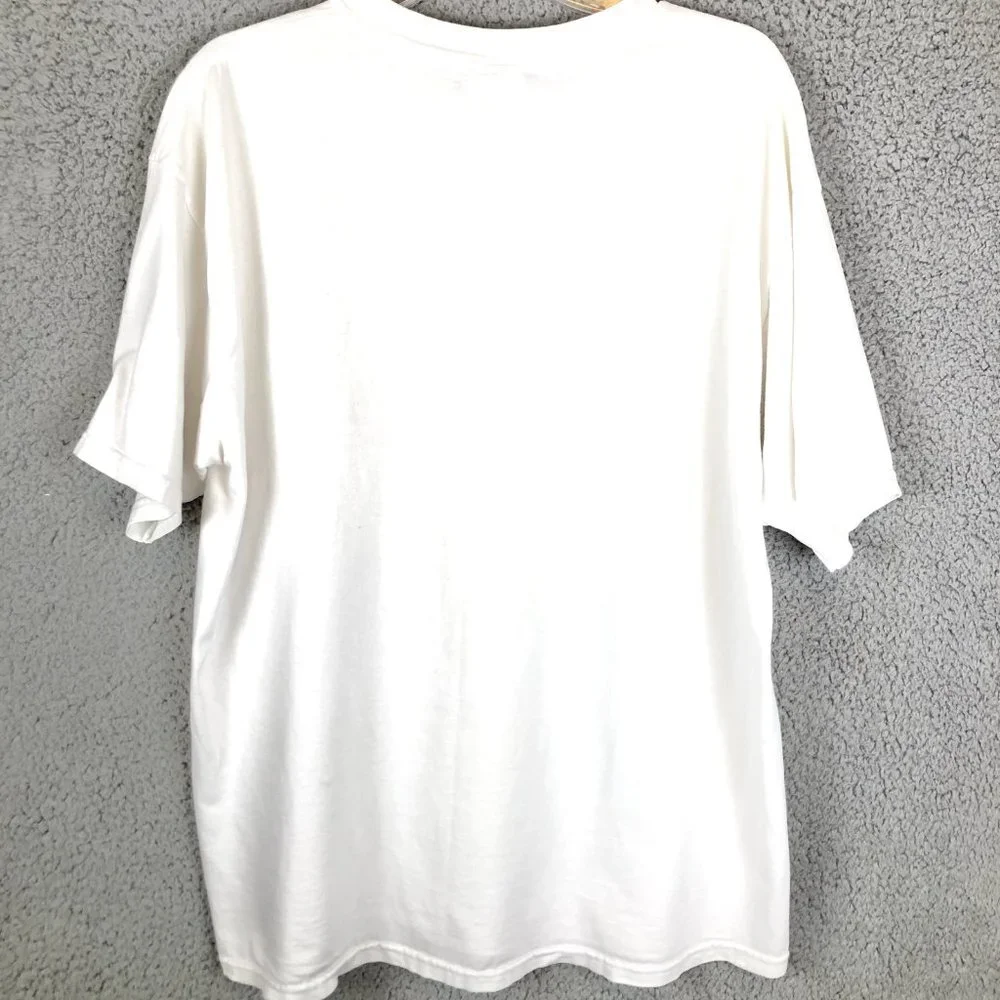 Vintage Las Vegas Shirt Mens Size XL‎ White CK LOGO Y2K 2000s Crew Neck Tee